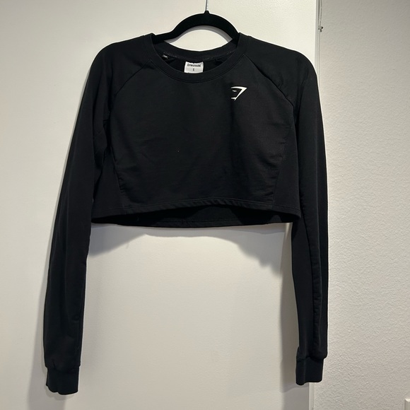 Gymshark black long sleeve crop - Picture 1 of 3